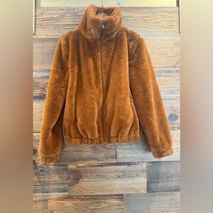 Sam Edelman Brown Teddy, Fur, Sherpa Jacket EUC